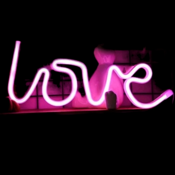 Other - PINK Neon Light "LOVE" Sign